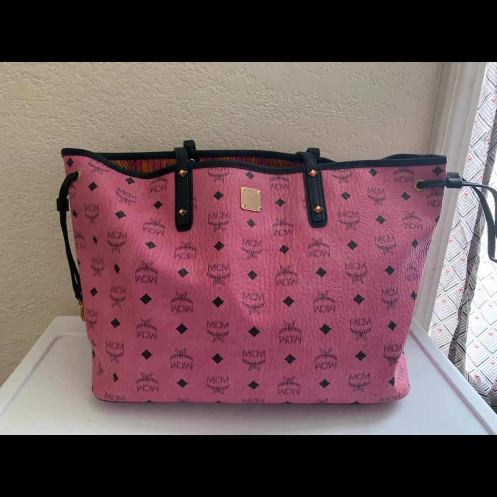 MCM Visetos Reversible Tote Bag